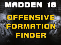 offensive formation finder madden 18